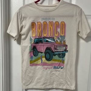 Ford Cream Pink Bronco Graphic Tee